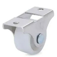 Square hole low fixed white wheel